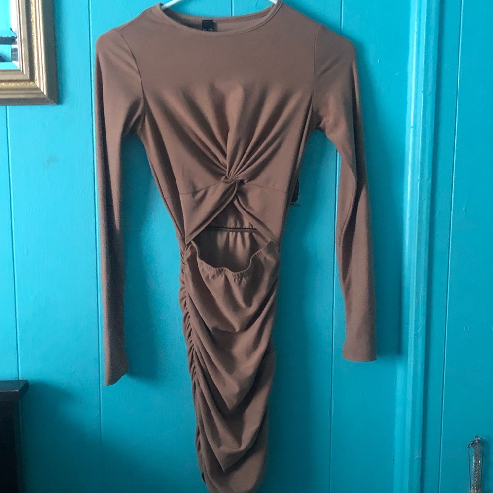 cute mini long sleeve dress